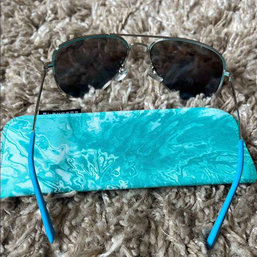 Blenders Blue Aviator Sunglasses - Picture 11 of 16